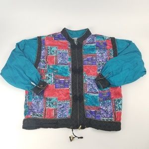 Lavon 80s Boho hippie gypsy Windbreaker Jacket